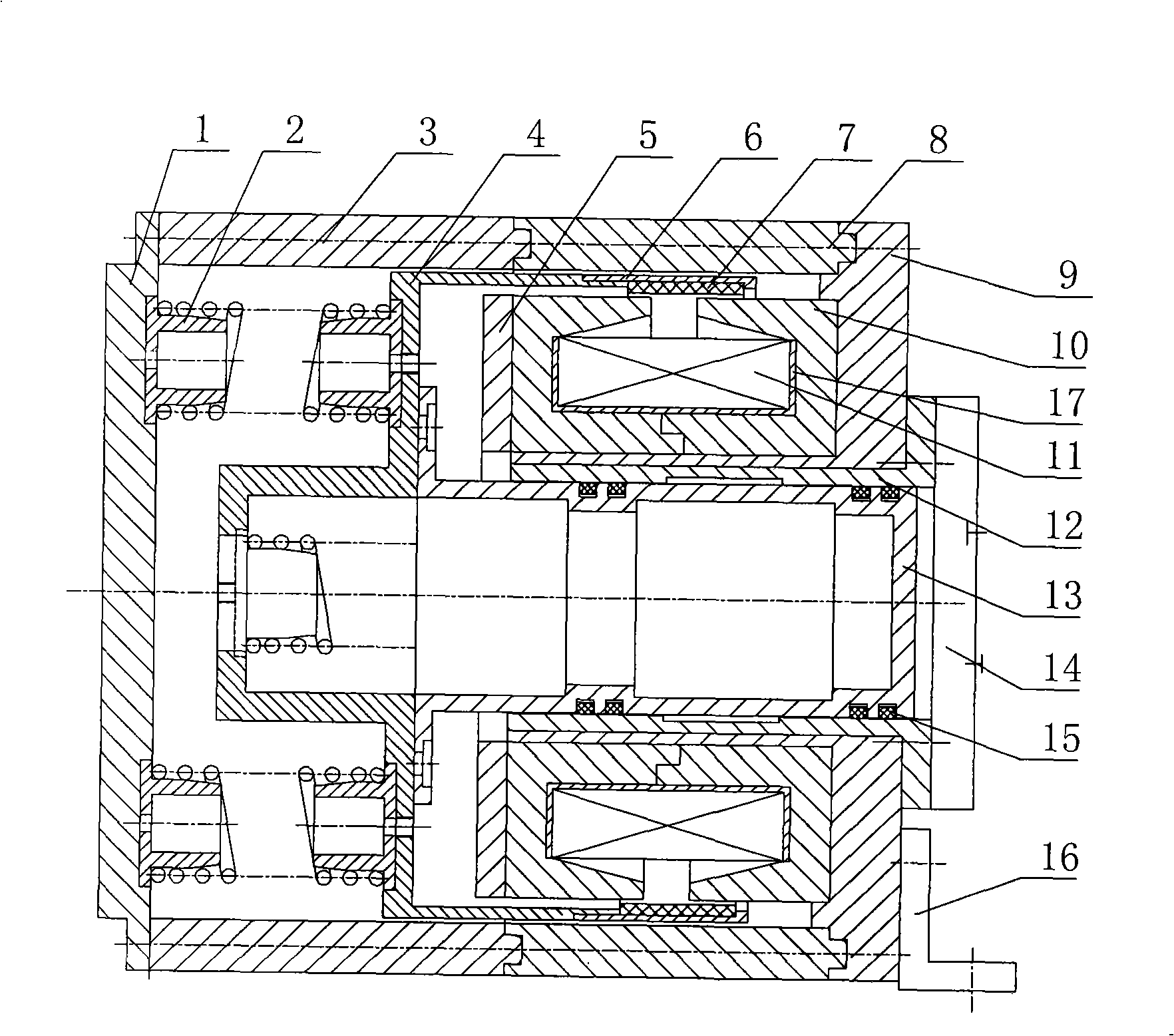 Straight line type air compressor