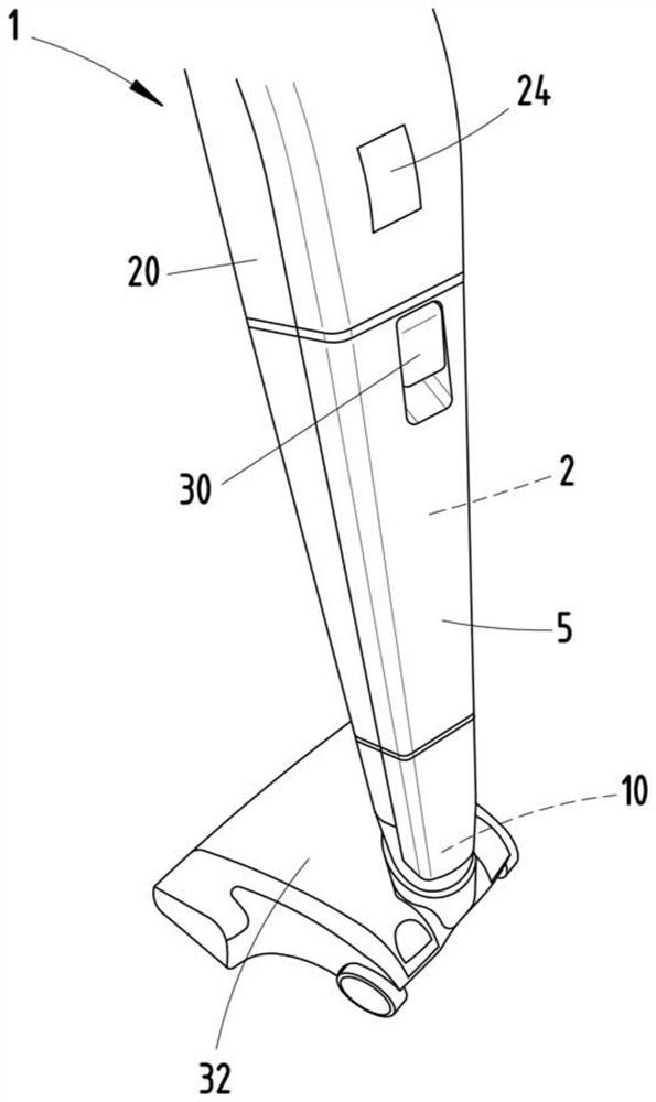 Suction cleaning device with chamber cover with locking device