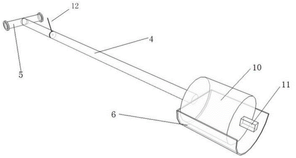 Placing device for TSP blast hole emulsion explosive and operation method