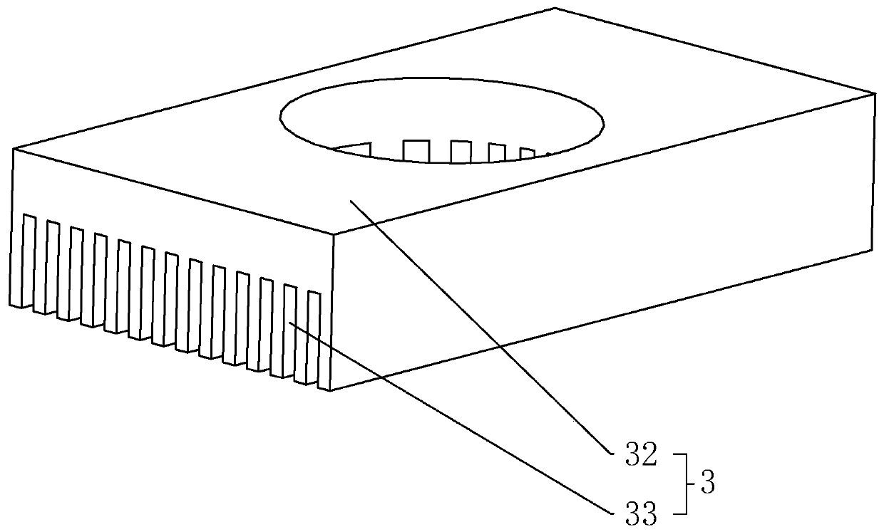 Drilling equipment for heat dissipating plate