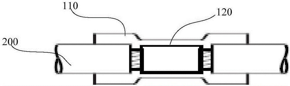 Wire joint connection terminal and wire joint connection method