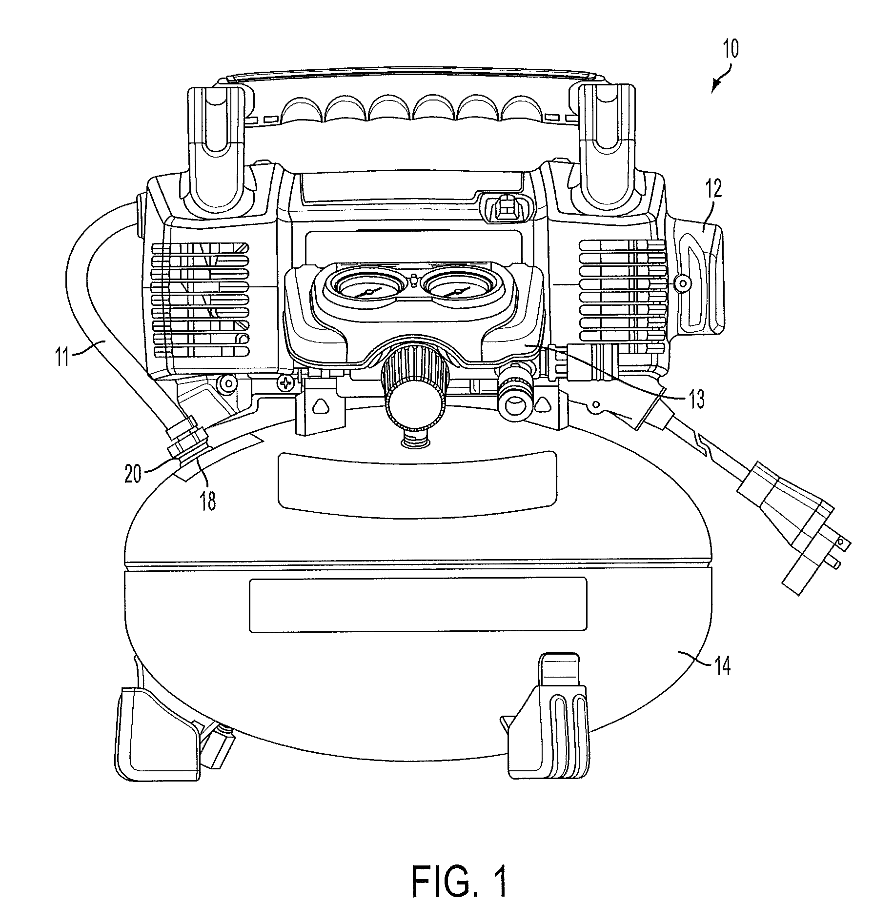 Compressible Fluid Discharge Muffler