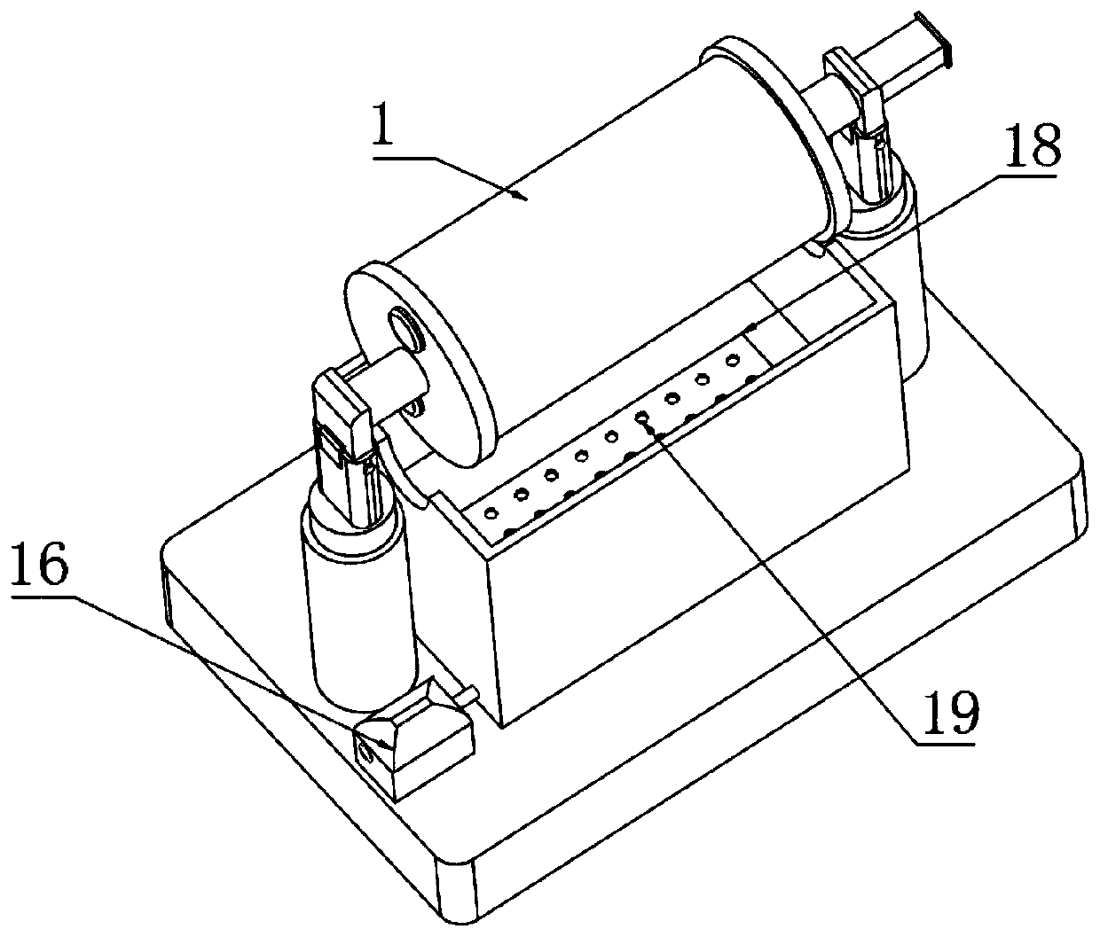 Gelatin production alkali soaking device and production method thereof