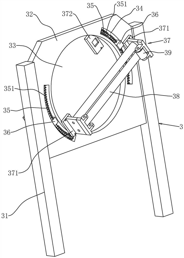 Refrigeration compressor shell raw material plate turnover device