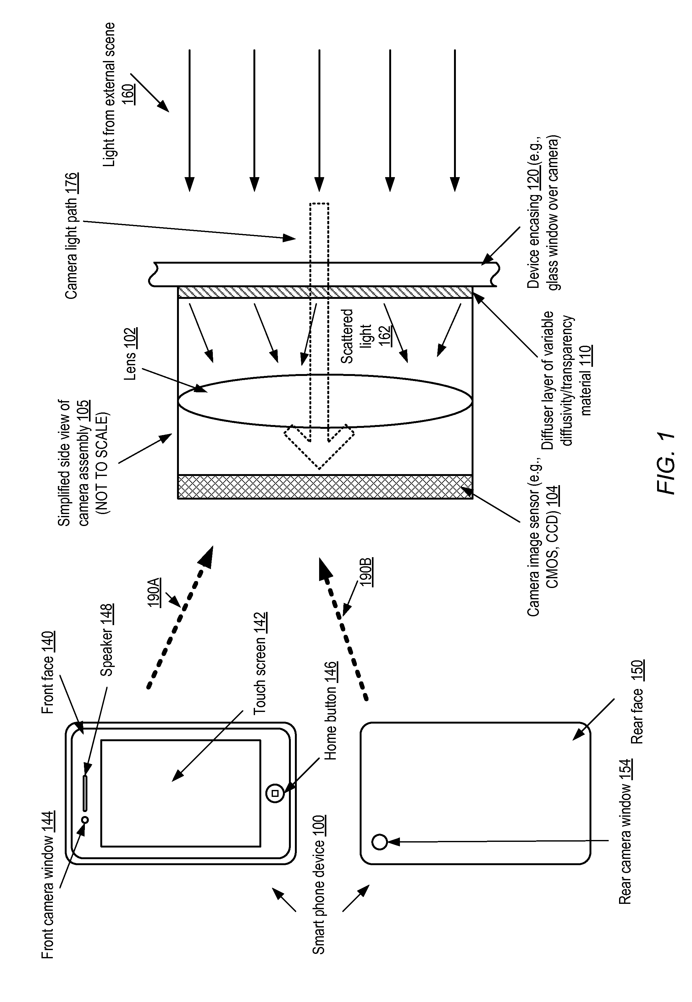 Information display using electronic diffusers