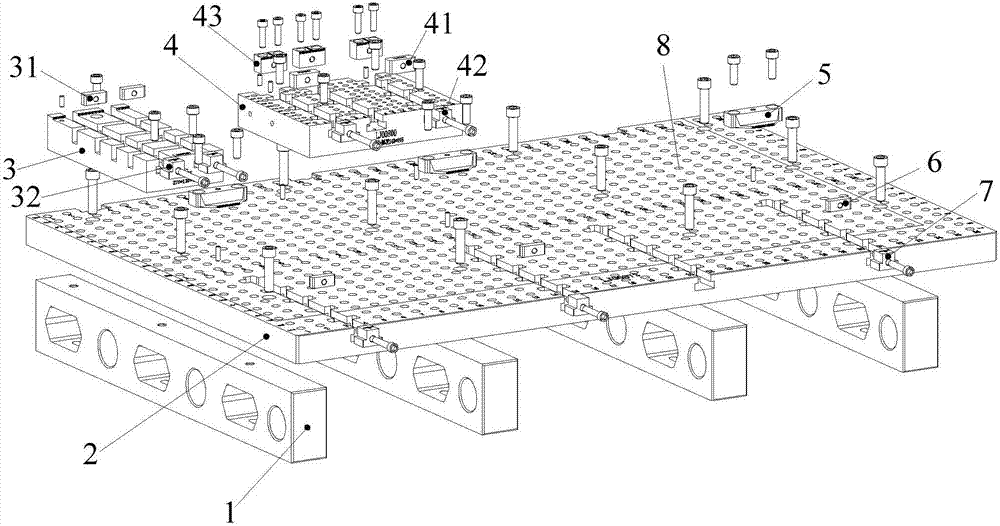 Modularized secondary working table set