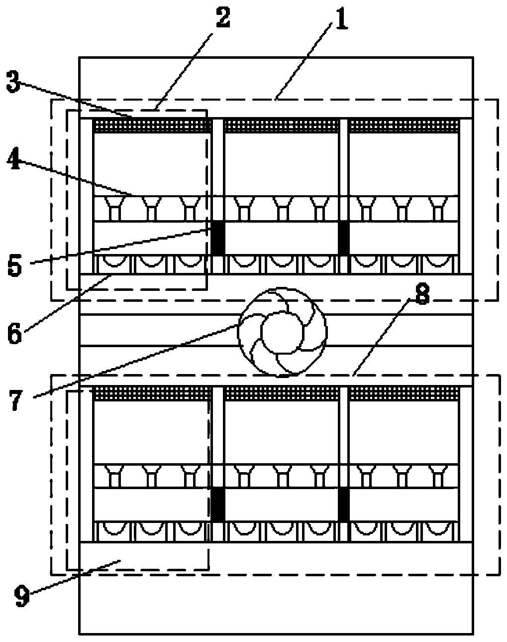 A multi-channel purifier for removing airborne microbial particles