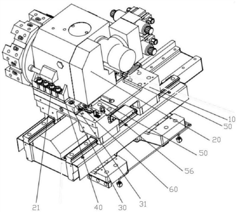 Anti-collision safety device for numerical control turning center