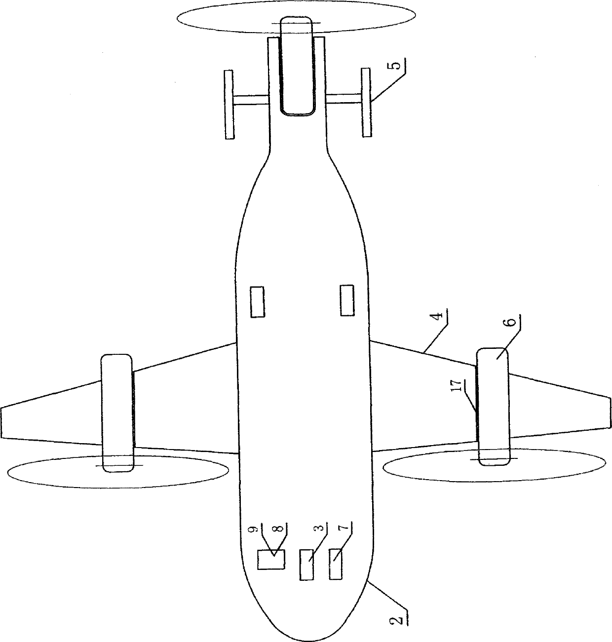 Laborsaving electric airplane