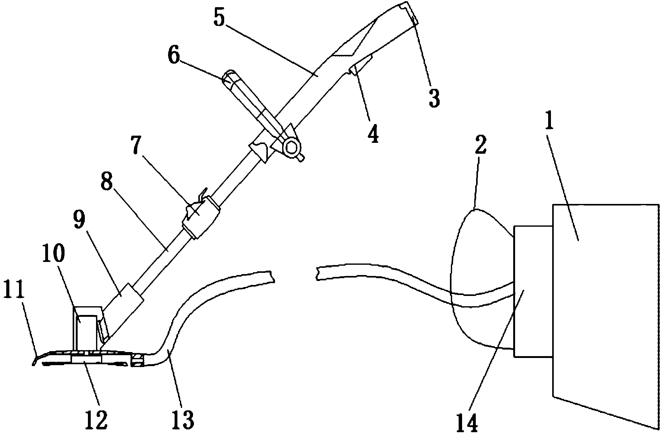 Mowing machine with weed-sucking function