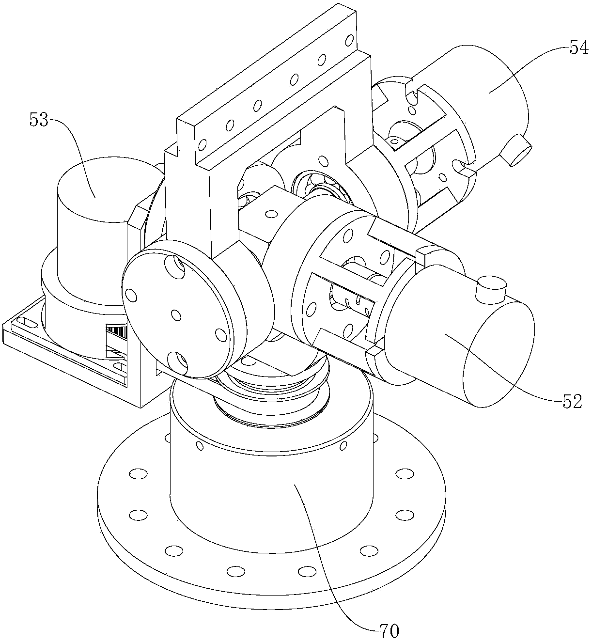 Multifunctional adsorbing type movable platform