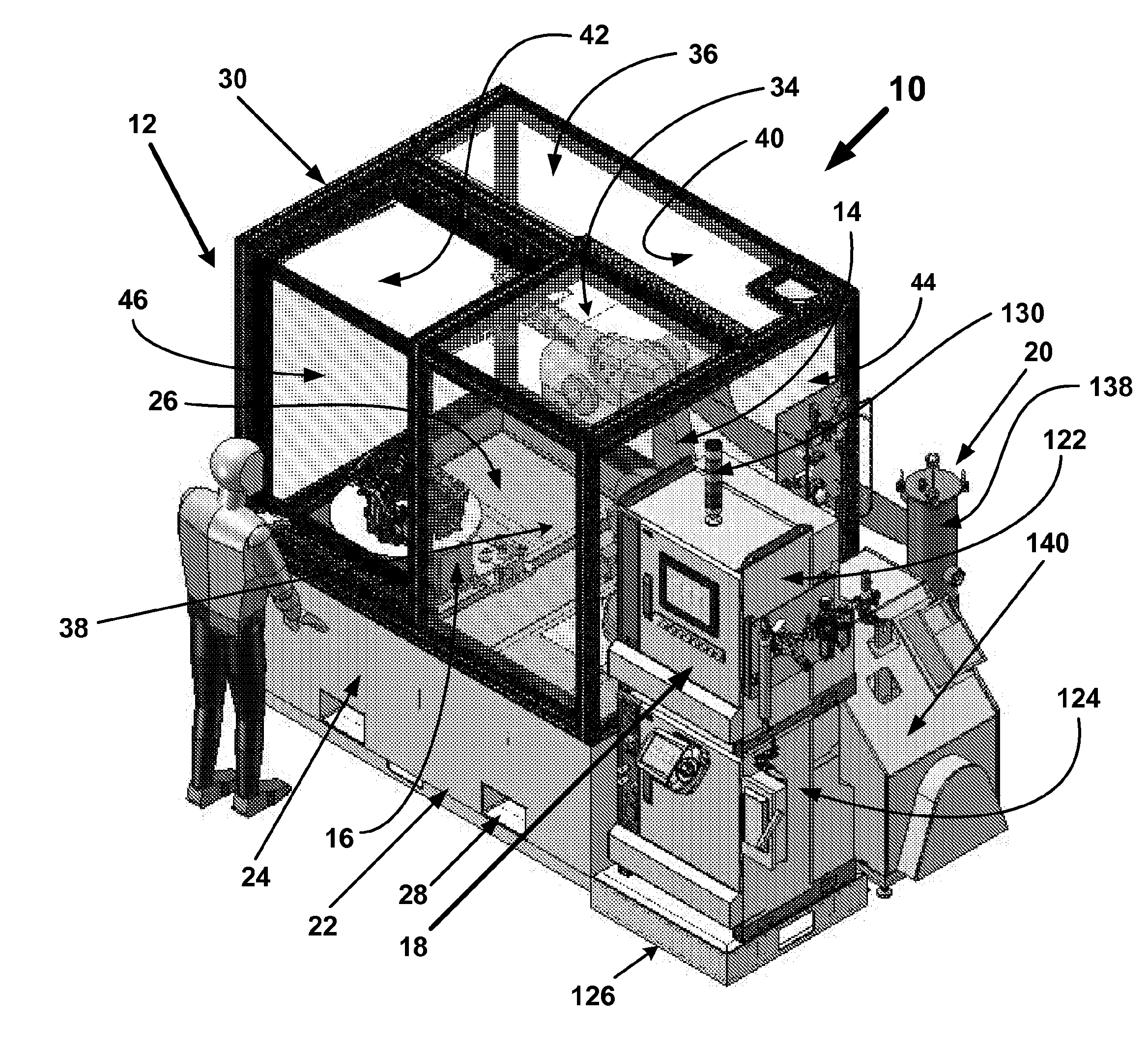 Compact and modular robotic wash system