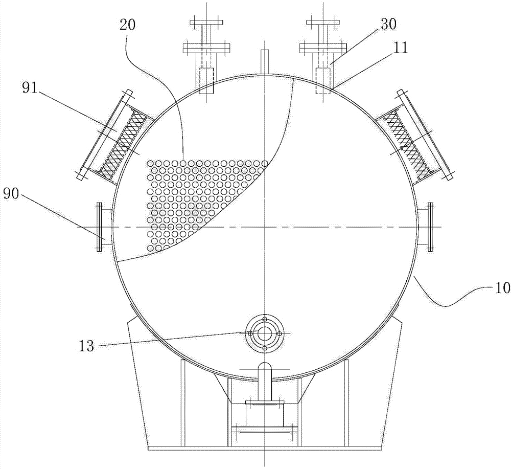 Evaporating purification device