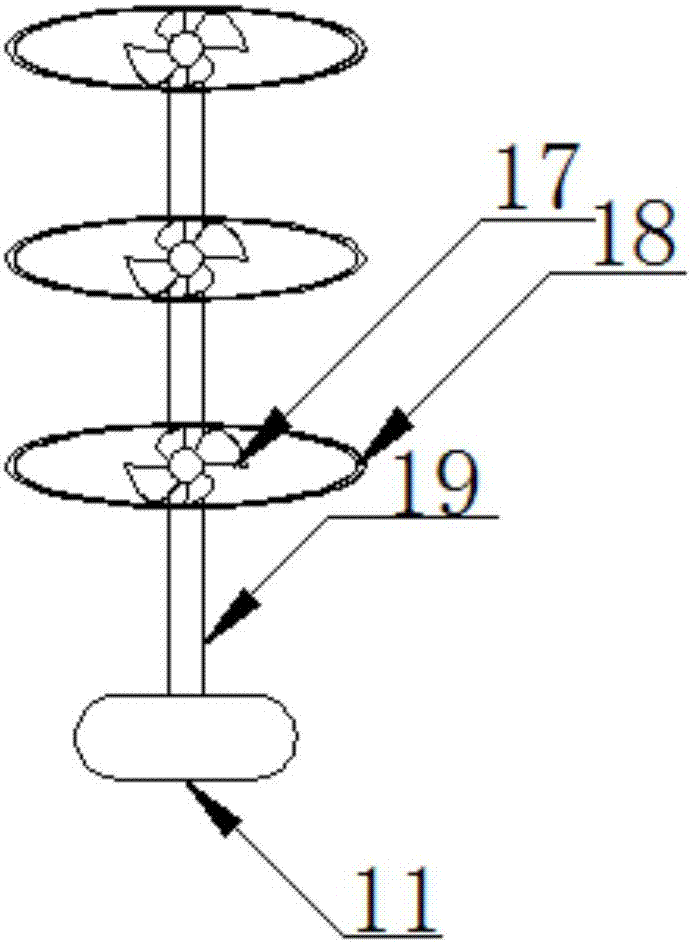 Crop shredding device