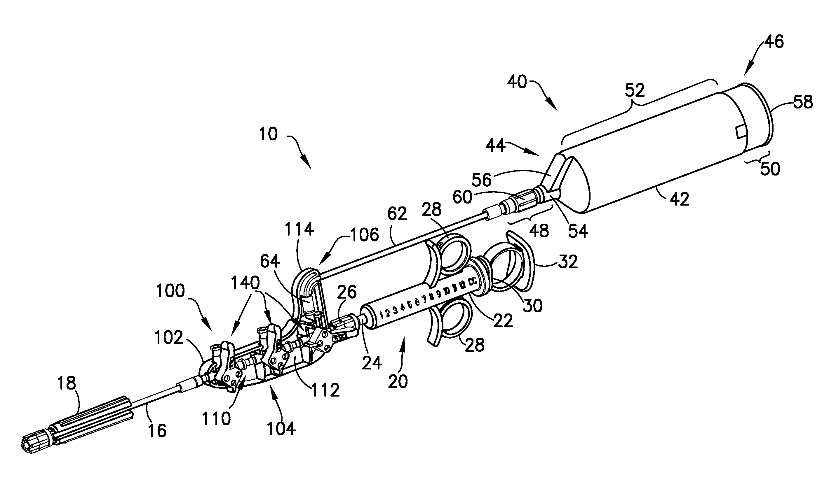 Fluid delivery system with high and low pressure hand manifold