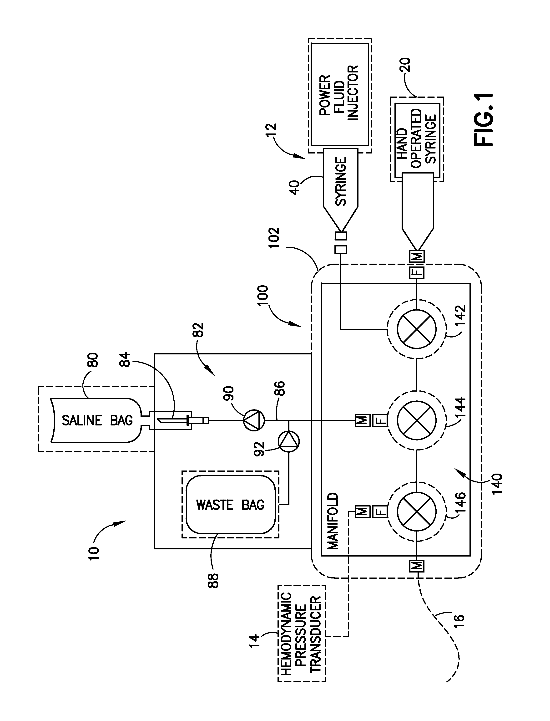 Fluid delivery system with high and low pressure hand manifold