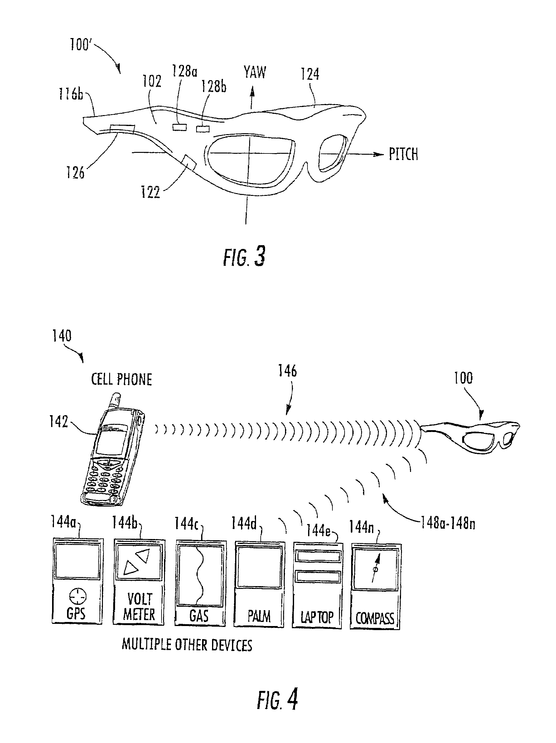 Multi-use eyeglasses with human I/O interface embedded