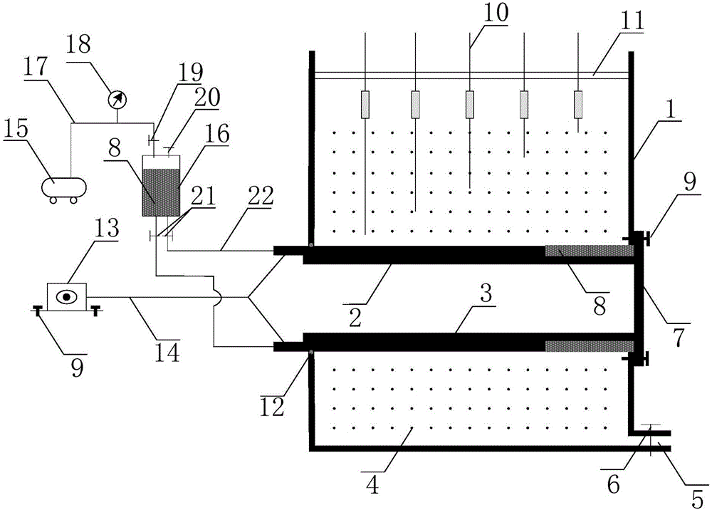 Experiment device and method for simulating influence of synchronous grouting of shield tunnel on stratum settlement