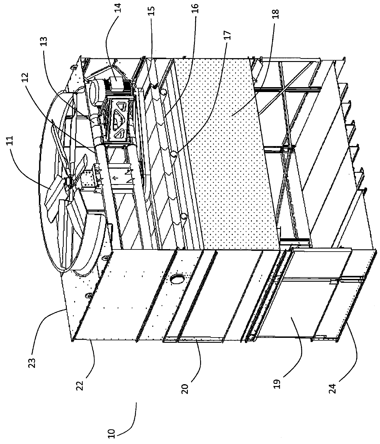 Cooling tower mechanical support