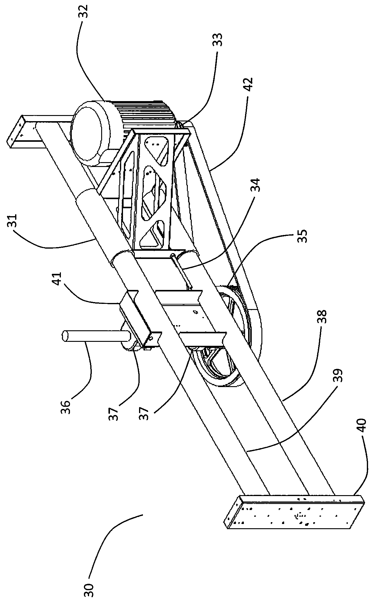 Cooling tower mechanical support