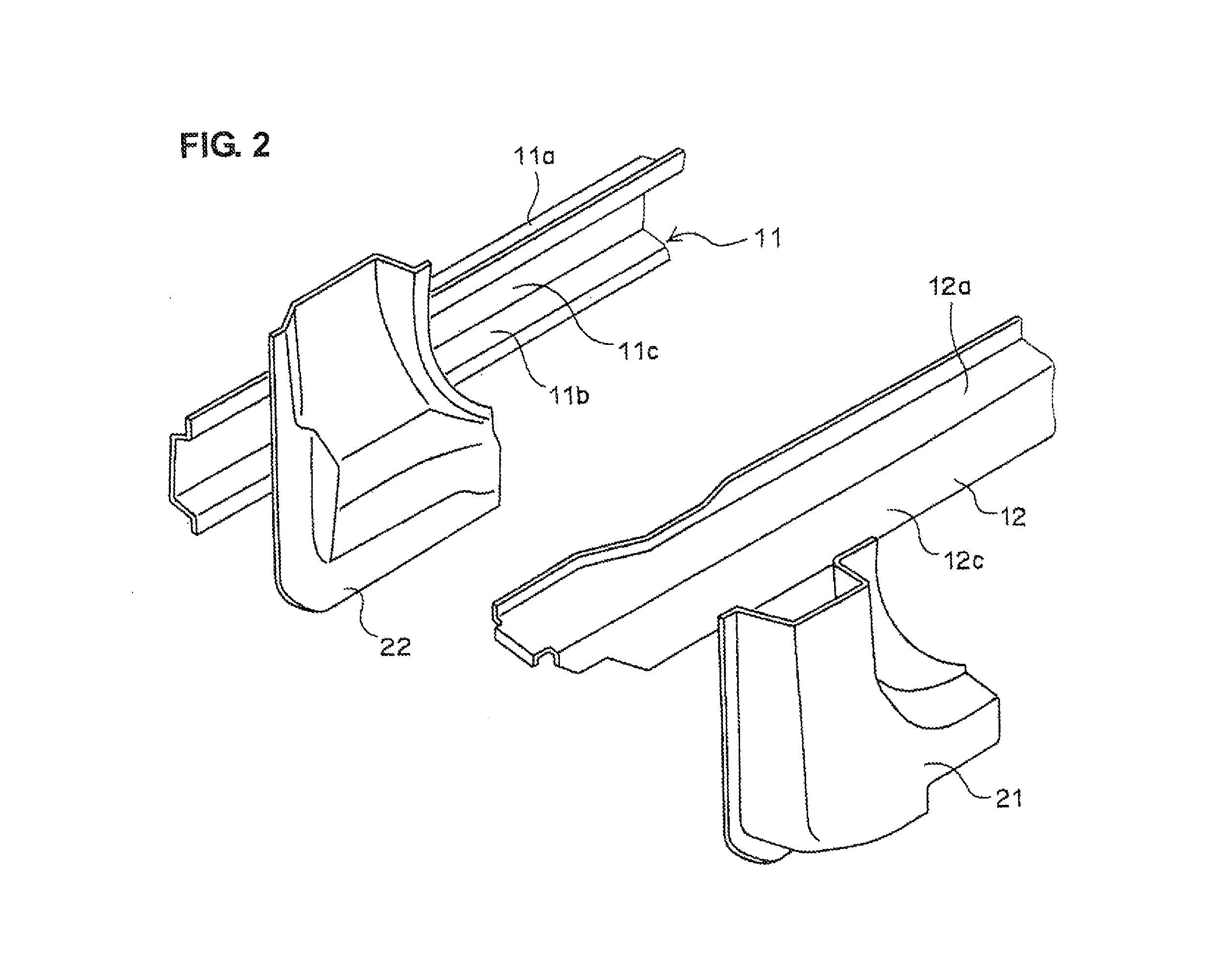 Frame structure for vehicle