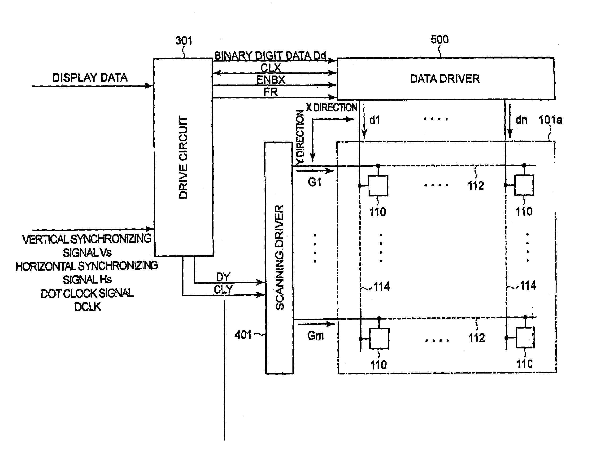 Drive method of an electro-optical device, a drive circuit and an electro-optical device and electronic apparatus