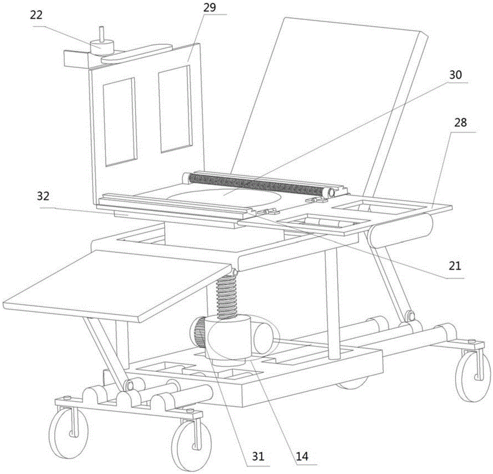 Multifunctional wheelchair capable of assisting patient to get in or out of bed and go to toilet