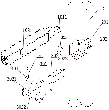 Reinforcement treatment structure for joint of baotou beam and hypostyle column of historic building