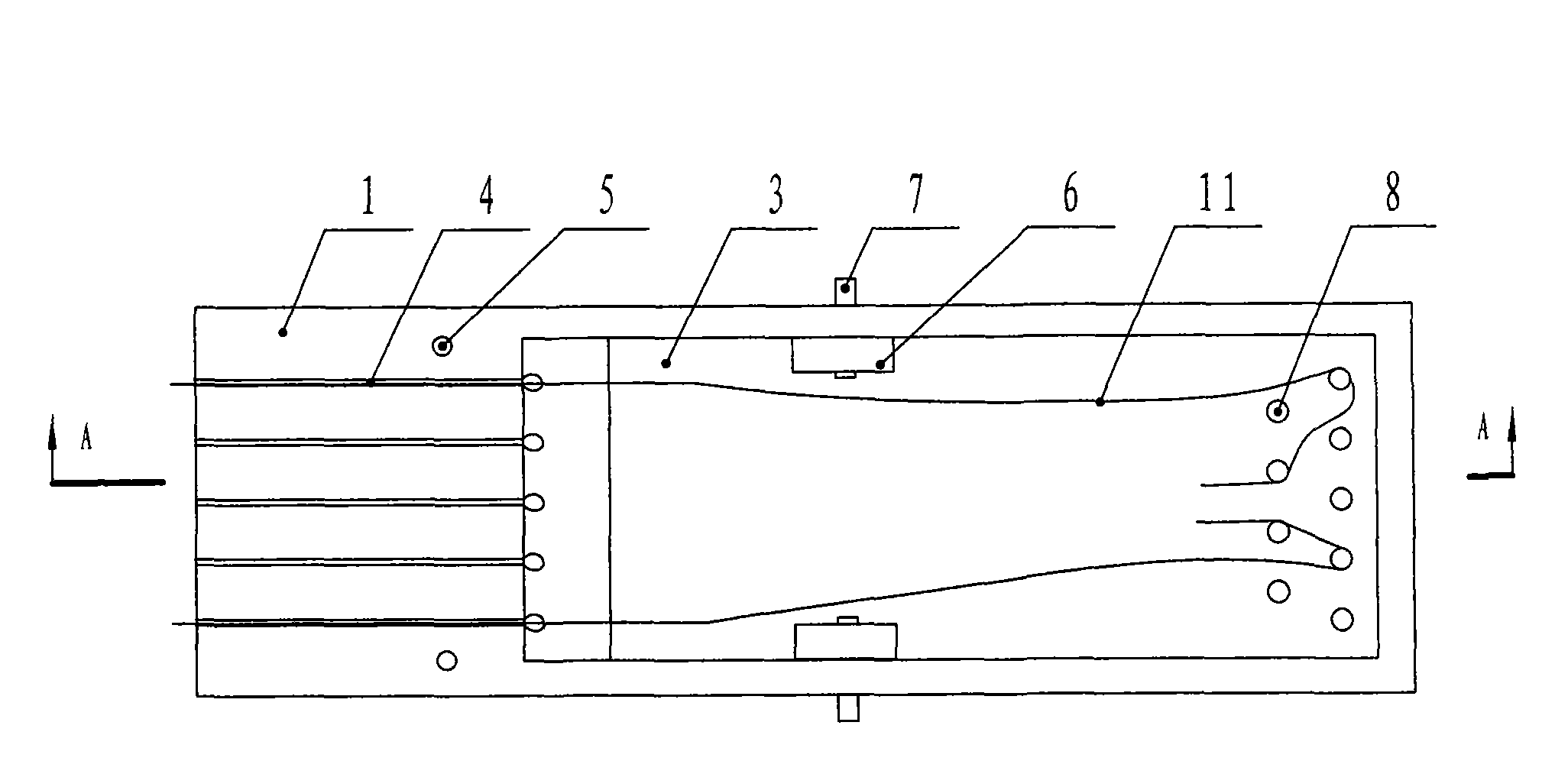 Operation line fixing box