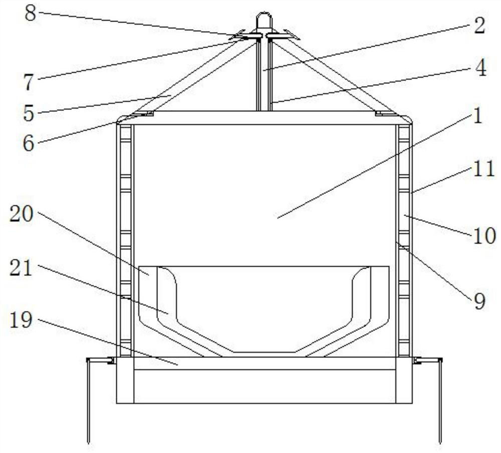 A free-range breeding chicken nest