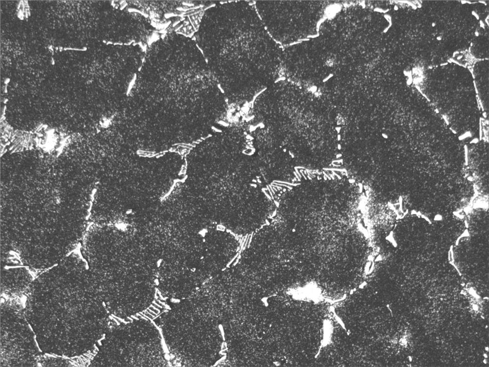 Metallographic corrosive agent for nickel-based alloy, and using method