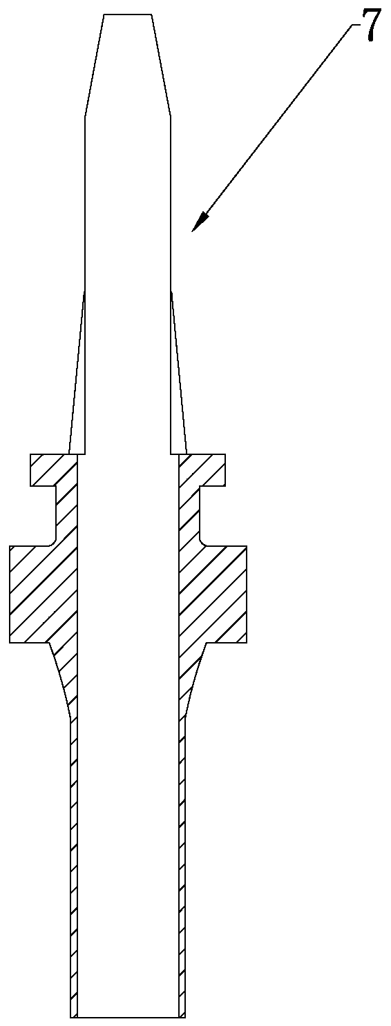 A pouring system for metal ultra-thin shell