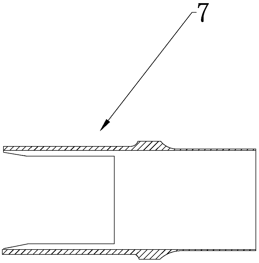 A pouring system for metal ultra-thin shell