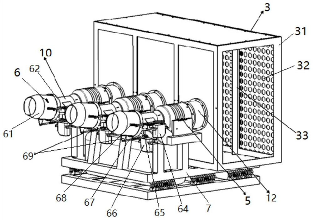 Micro turbojet atomizing device for ground