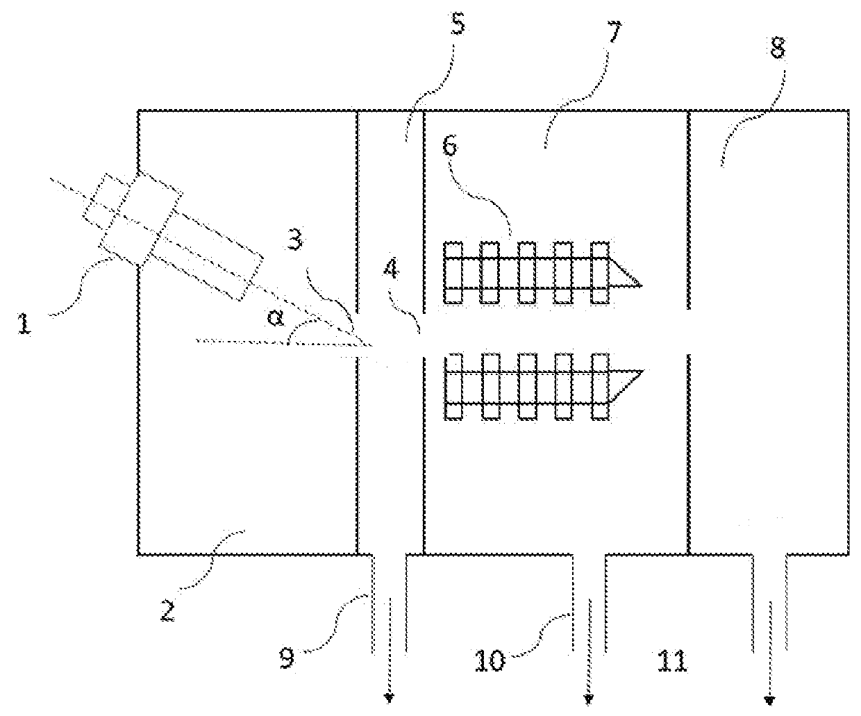 Ionization and ion introduction device for mass spectrometer