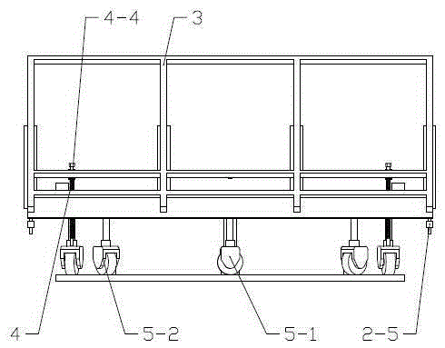 Rotation type photovoltaic panel support frame and support frame set