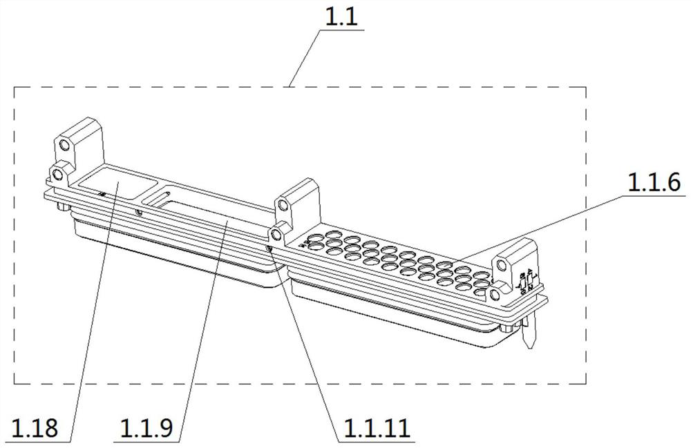 Ultrahigh-speed high-density high-reliability integrated photoelectric radio frequency connector