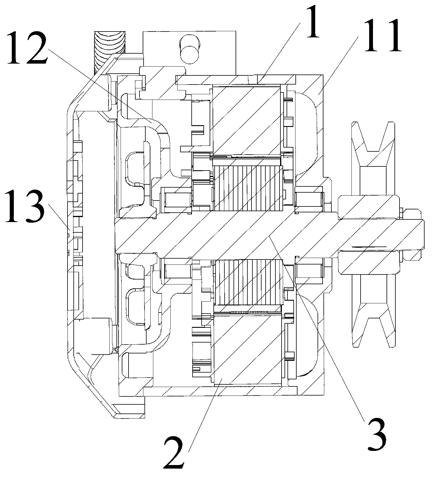 Energy-saving servo motor