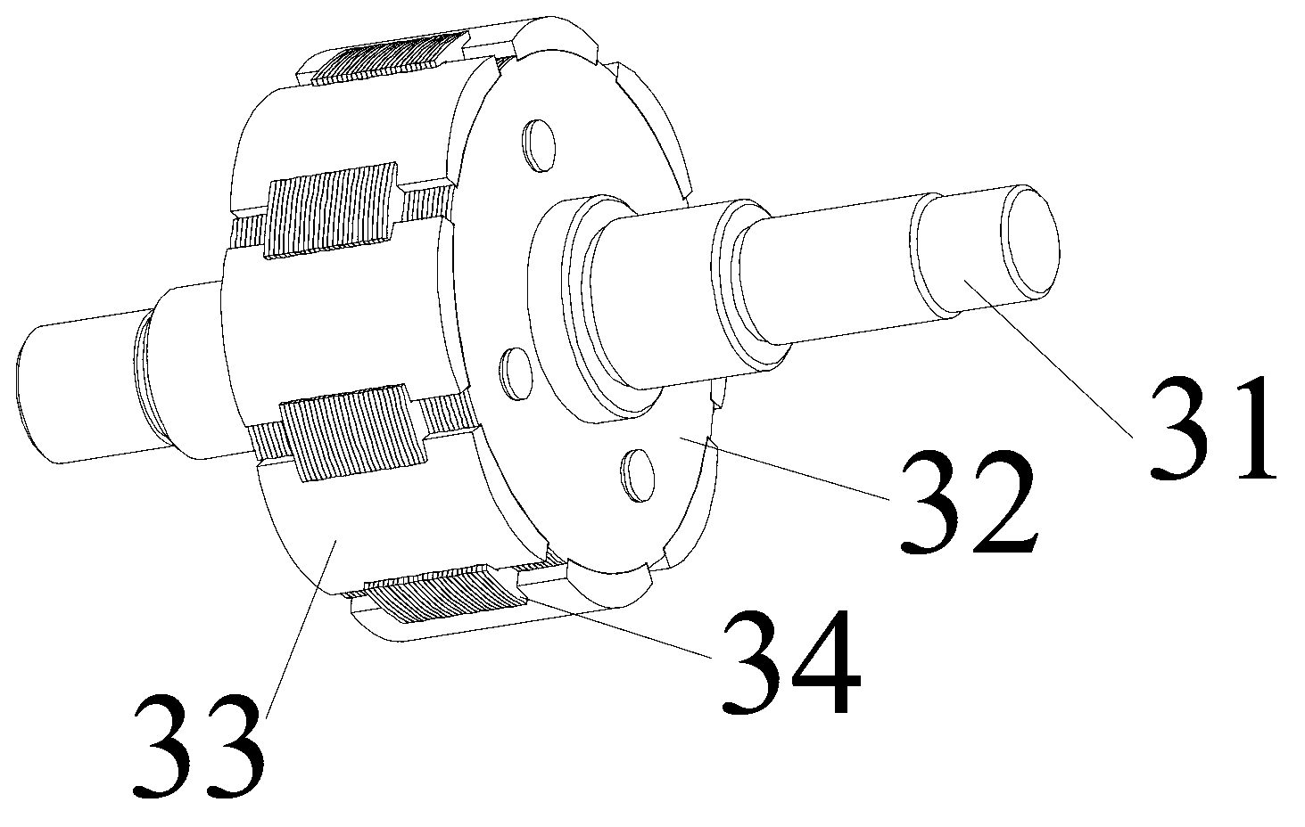 Energy-saving servo motor