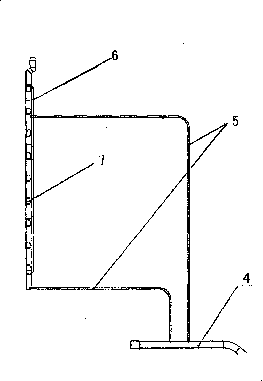 Cooling by-pass structure of electric appliance control box of frequency conversion type air conditioner outdoor unit