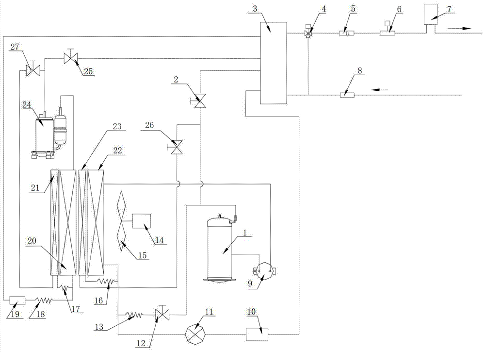 Instantaneous air energy heat pump water heater and its control method