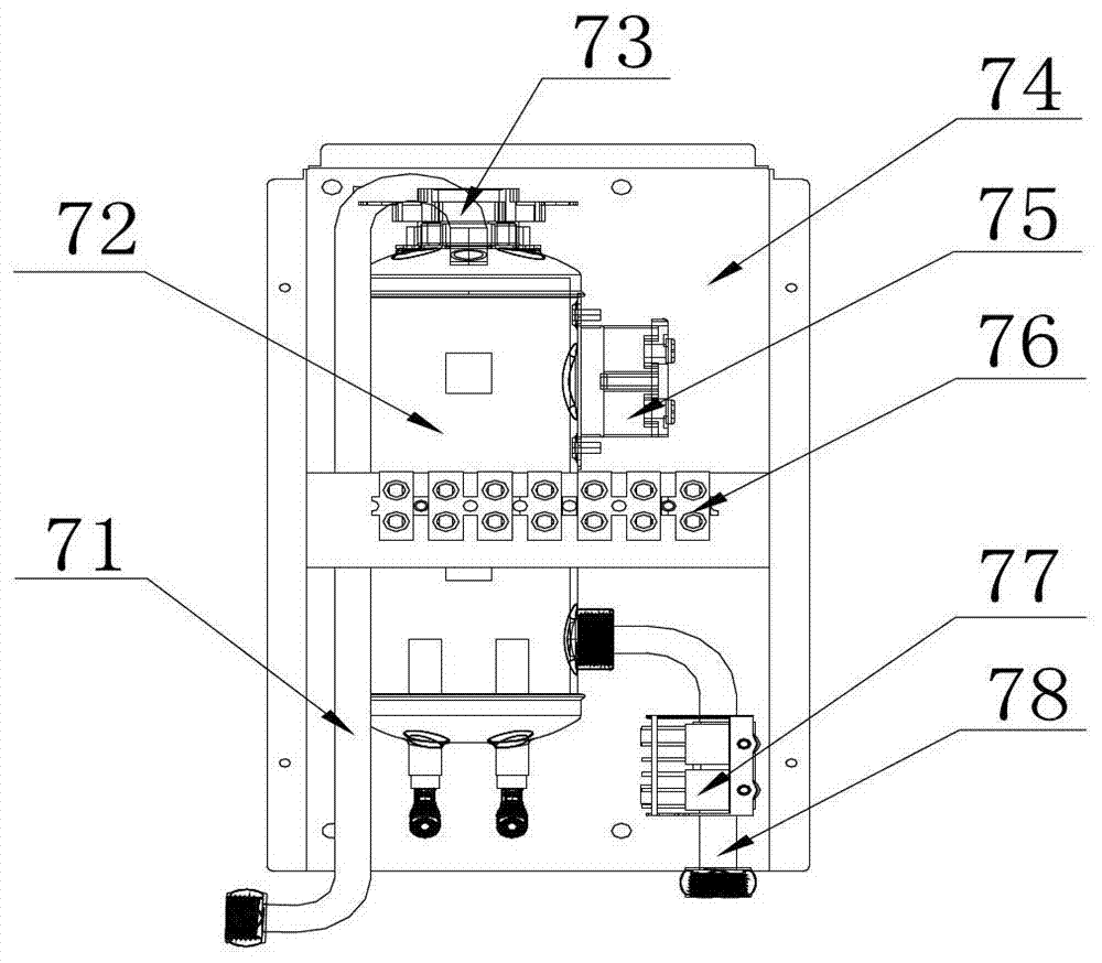 Instantaneous air energy heat pump water heater and its control method