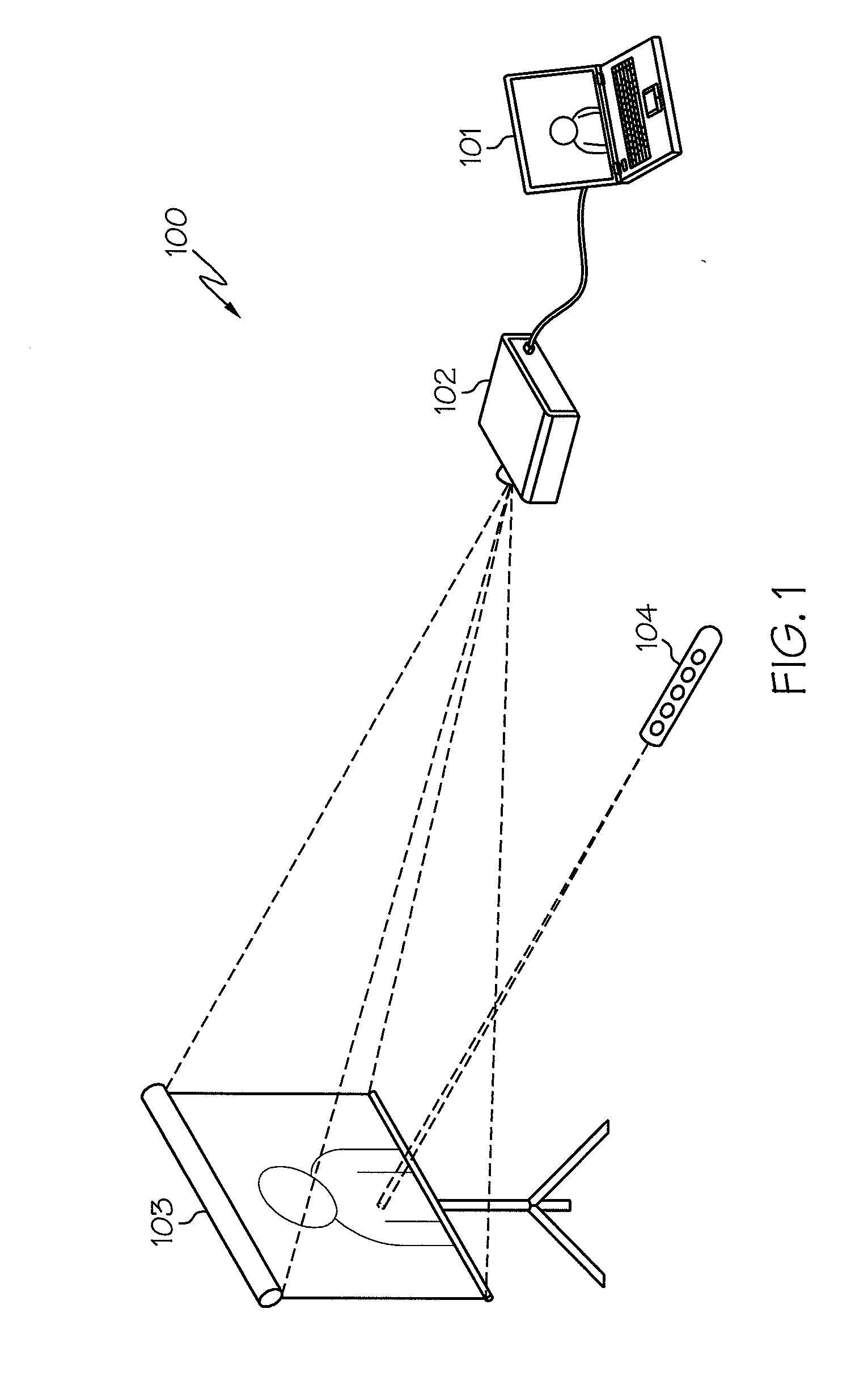 Remotely controlling computer output displayed on a screen using a single hand-held device