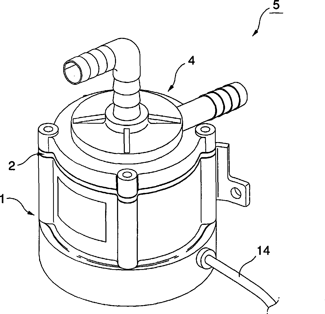 Heating device using an exhausted engine heat