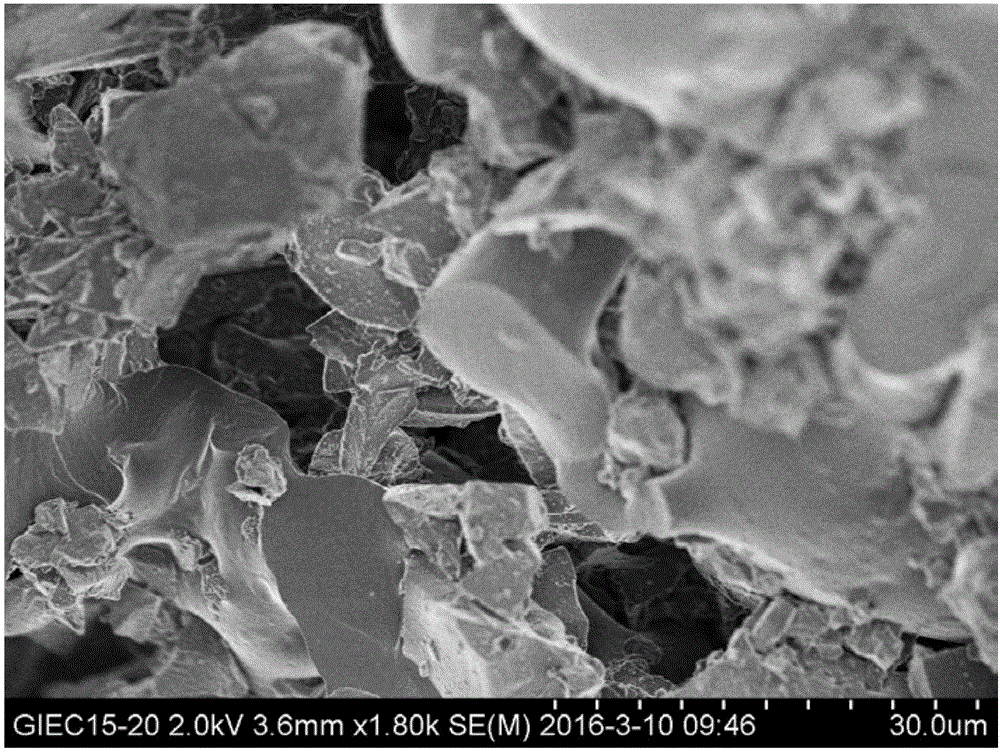 Epoxy resin seepy material and preparation method thereof and application