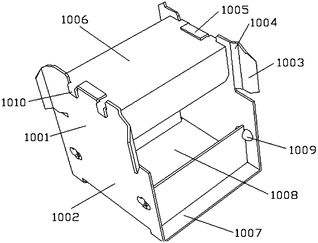 Light steel keel foundation structure system of light partition wall and construction method