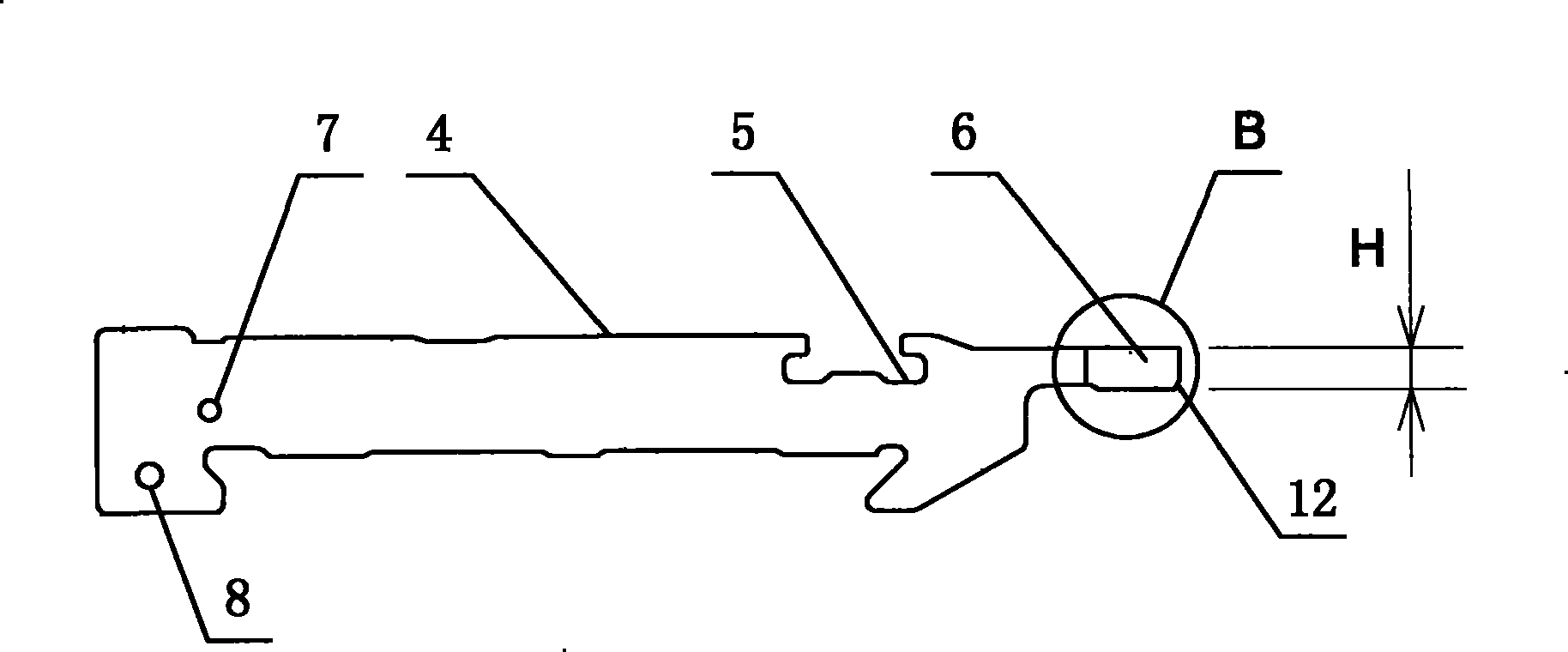 Needle bed inlaid piece and method of processing the same