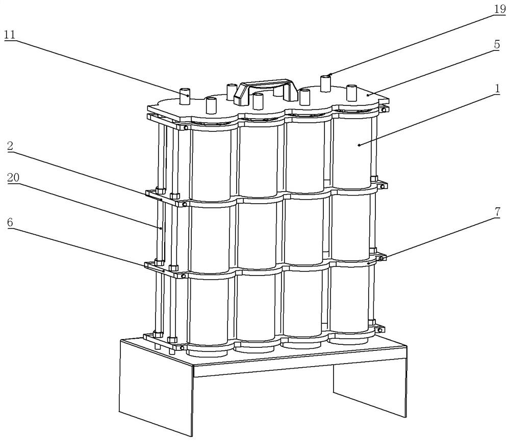 Special production mold for anti-collision column