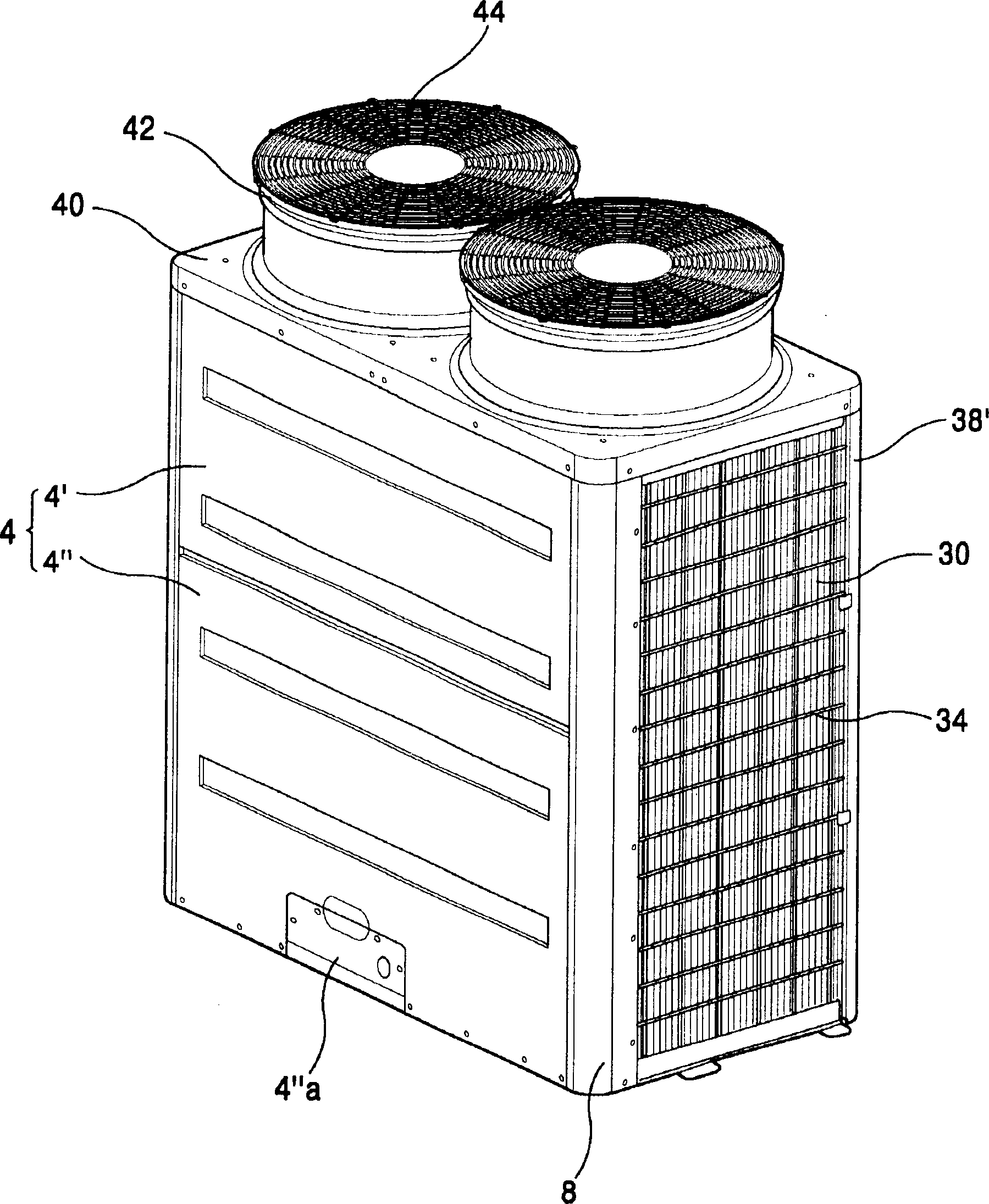 Variable liquid storage tank structure of air conditioner