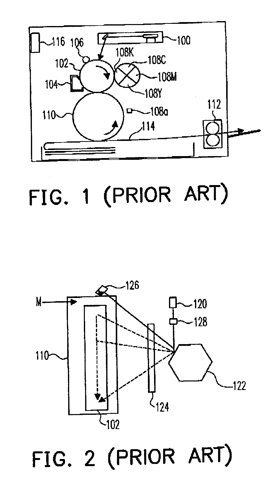 Method and device for writing control and image forming device